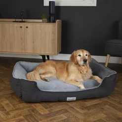 Couchage orthopédique pour chien coloris gris Scruffs Harvard - Taille XL 90 x 70 x 20 cm