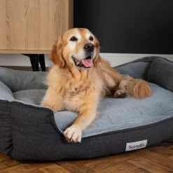 Couchage orthopédique pour chien coloris gris Scruffs Harvard - Taille XL 90 x 70 x 20 cm