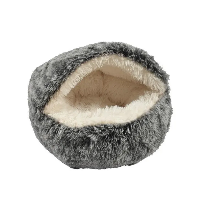 Couchage pour chat coloris noir Bulle Bobby Poilu Bicolor - Taille S