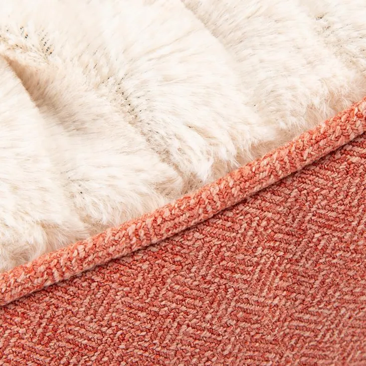 Couchage pour chien coloris orange coussin Scruffs Ellen - Taille M 82 x 58 cm