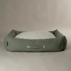 Couchage pour chien coloris vert corbeille Scruffs Eco Eden - Taille XL 90 x 70 cm