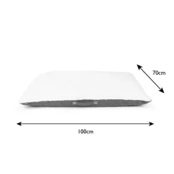 Couchage pour chien coloris vert coussin Scruffs Eco Eden - Taille L 100 x 70 cm