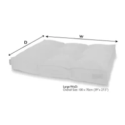 Couchage pour chien coloris gris coussin Scruffs Seattle - Taille L 100 x 70 x 14 cm