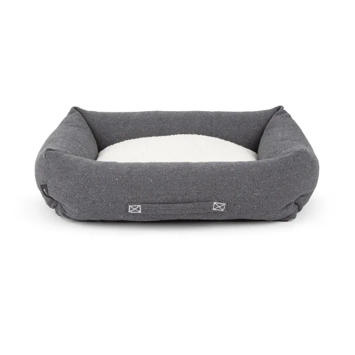 Couchage pour chien coloris gris corbeille Scruffs Eco Eden - Taille L 75 x 60 cm