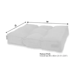 Couchage pour chien coloris gris coussin Scruffs Seattle - Taille M 80 x 60 x 14 cm