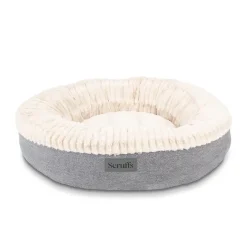 Couchage pour chien coloris gris corbeille ronde Scruffs Ellen - Taille XL Ø 75 cm