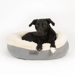 Couchage pour chien coloris gris corbeille ronde Scruffs Ellen - Taille XL Ø 75 cm