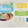 Couches écologiques en sachet T1 (2-5kg) Tidoo, certifiées FSC® - 24 pièces