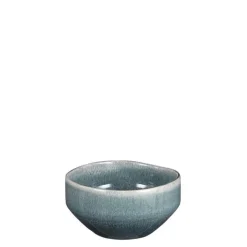 Coupe coloris bleu en grès Rhéa - 12,5 cm