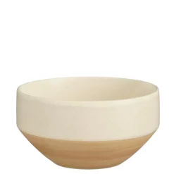 Coupe en grès crème Nika - Ø 12 cm x H 6,5 cm