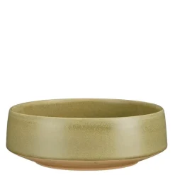 Coupe en grès vert Nika - Ø 23 x H 8,5 cm