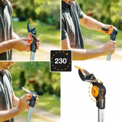 Coupe-branches multifonction à lame franche pour arbres et haies Fiskars