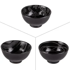 Coupelle Lava coloris noir en grès - Ø 9,5 cm