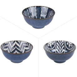 Coupelle Makaha coloris bleu en porcelaine - Ø 9,5 cm