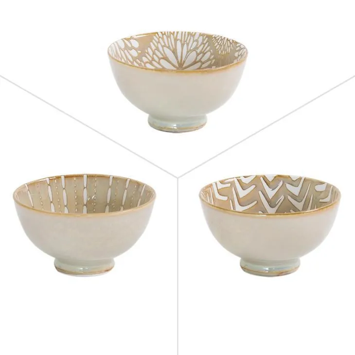 Coupelle Penjab coloris beige en porcelaine - Ø 11,5 cm