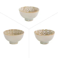 Coupelle Penjab coloris beige en porcelaine - Ø 9,5 cm