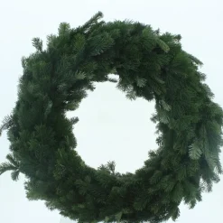 Couronne de sapin Nordmann 1 face coloris vert – Ø 35 cm