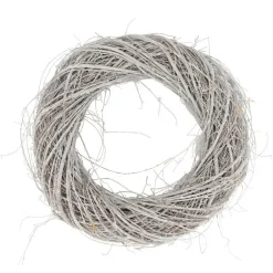 Couronne ronde en bois de saule blanc - Ø 38 x 7 cm