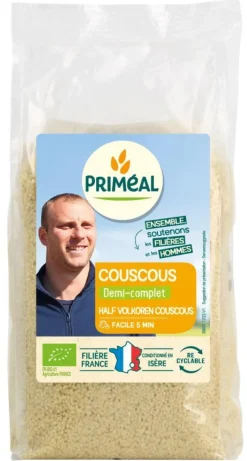 Couscous demi complet bio en sachet de 500 g