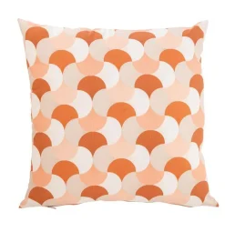 Coussin Bingo coloris marron en coton - 45 x 45 cm