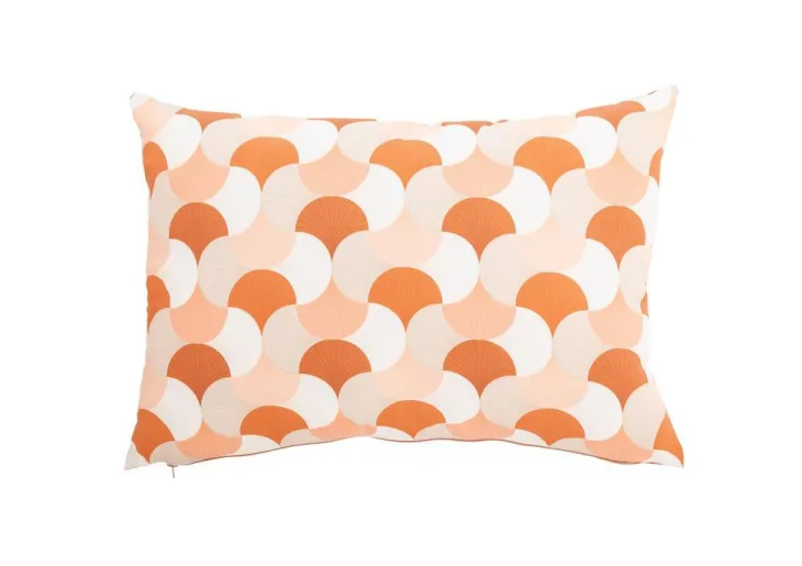 Coussin Bingo coloris marron en coton - 35 x 50 cm