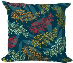 Coussin déco carré en polyester/coton multicolore Brasilia - 40 x 40 x 15 cm