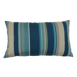 Coussin déco déhoussable en acrylique bleu Azureo - 60 x 40 x 15 cm