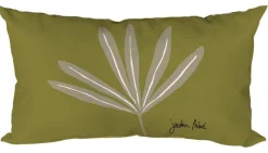 Coussin déco en polyester/coton Vanara Vert - 50 x 30 x 15 cm