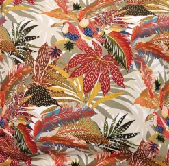 Coussin décoratif carré en coton coloris multicolore Papouasie - 45 x 45 cm