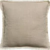 Coussin décoratif carré Laly coloris beige en coton - 45 x 45 cm