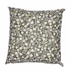 Coussin décoratif carré Perceneige coloris vert en coton - 45 x 45 cm