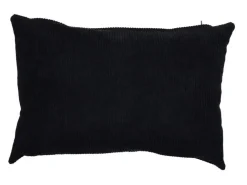 Coussin décoratif Huggy coloris noir en coton - 35 x 50 cm