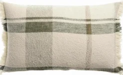 Coussin décoratif Jacquard Jane coloris multicolore en coton - 40 x 65 cm