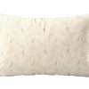 Coussin décoratif rectangulaire coloris beige en coton Eve - 35 x 50 cm