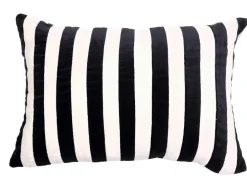 Coussin décoratif rectangulaire Marcel coloris blanc en coton - 35 x 50 cm