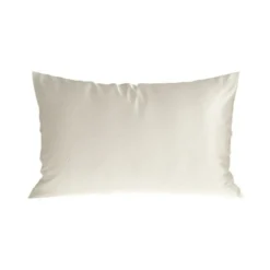 Coussin décoratif rectangulaire en coton coloris beige Serge Encre - 30 x 50 cm
