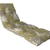 Coussin de bain de soleil flocons Sérénéa Vert - 180 x 56 x 10 cm