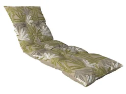 Coussin de bain de soleil flocons Sérénéa Vert - 180 x 56 x 10 cm