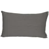 Coussin de dossier coloris gris en polyacrylique Holly - 75 x 46 x 20 cm