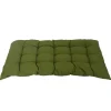Coussin dossier palette en polyester/coton uni vert Mousse Banco - 120 x 60 x 10 cm