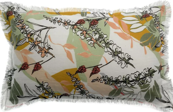 Coussin Gino coloris multicolore en coton - 30 x 50 cm