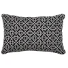 Coussin rectangulaire en tissu acrylique coloris reglisse Fermob Lorette - 68 x 44 cm