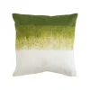 Coussin tie and dye coloris vert en coton - 40 x 40 cm