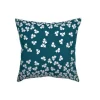 Coussin trèfle Fermob coloris bleu canard en acrylique 44 x 44 cm