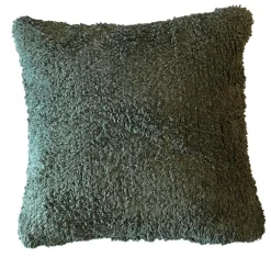Coussin vert kaki en coton Moutmout - 45 x 45 cm
