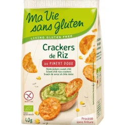 Crackers de riz au piment doux bio en sachet de 40 g