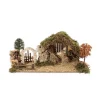 Crèche Vide avec Arc et Arbres 55x25x20 cm Bois Multicolore