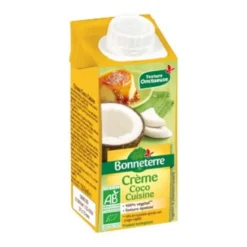 Crème de coco pour la cuisine Bonneterre bio 200 ml