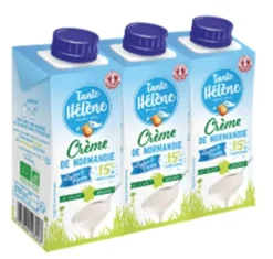 Crème fluide 15%MG Tante Hélène - 3x20cl