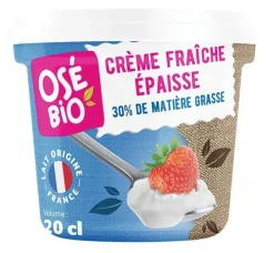 Crème fraîche 30% MG 20 cl